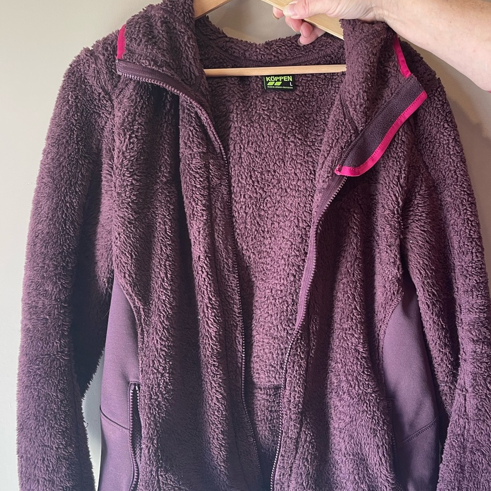 Koppen Sherpa jacket size large , like new